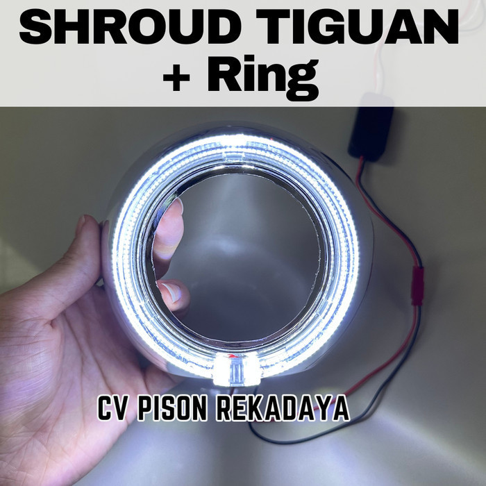Mrynt Shroud Projector Proji BILED Shroud Tiguan Ring Angel Eye 3 Inch