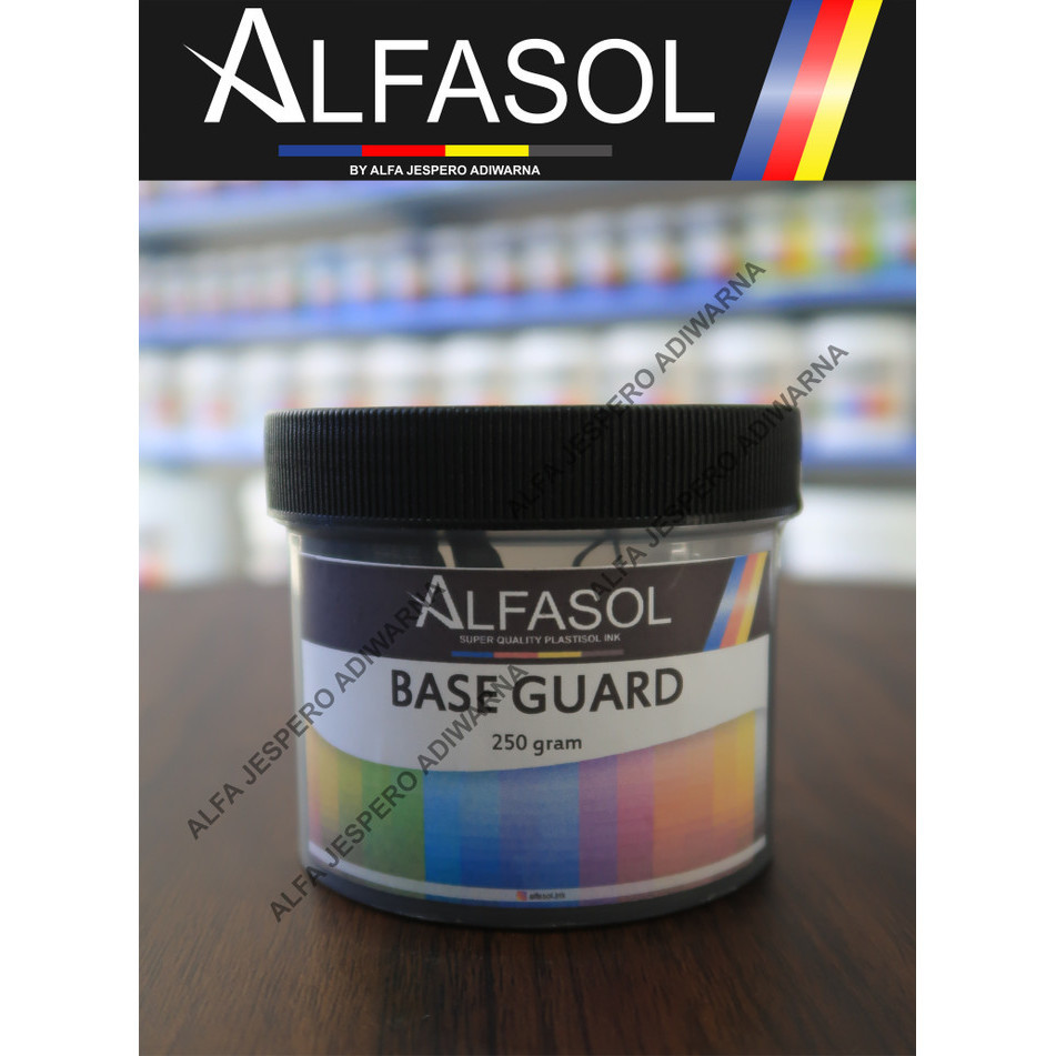 

Alfasol Base Guard 250 Grm, Tinta Anti Migrasi, Tinta Sablon Plastisol -Anza Wahda