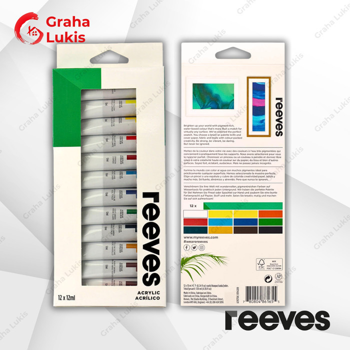 

Reeves Acrylic Colour Set 12 -Anza Wahda