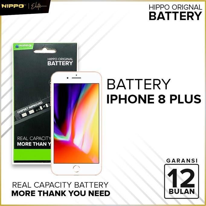 Hippo Baterai ORI 100% Iphone 8 Plus Original Battery Batre Batu Batre