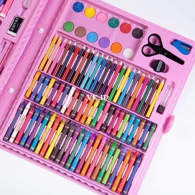 

Cod Termurah! Art Set Crayon 150 Set Alat Menggambar Melukis Mewarnai Paket Lengkap Termurah