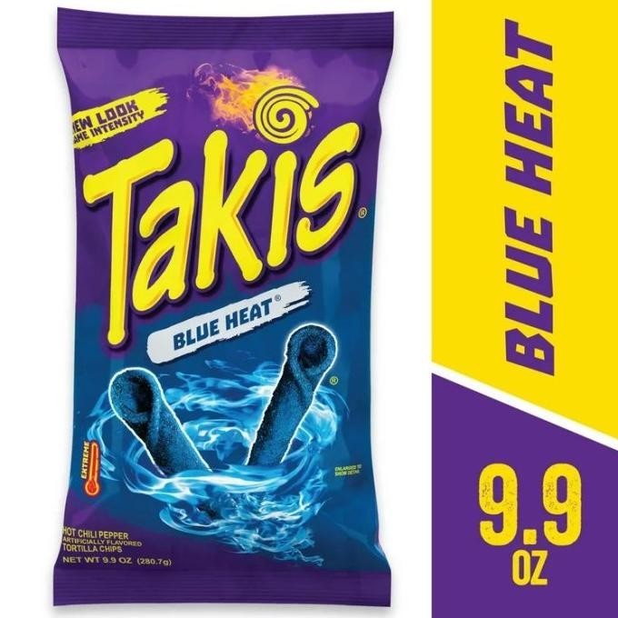 

BIG SALE TAKIS BLUE HEAT HOT CHILI PEPPER TORTILLA CHIPS - 280GR !!!!!