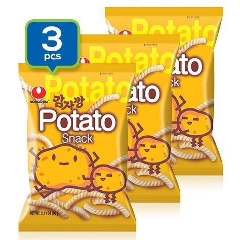 

READY STOCK NONGSHIM POTATO SNACK 165G (55GX3)* !!!!!