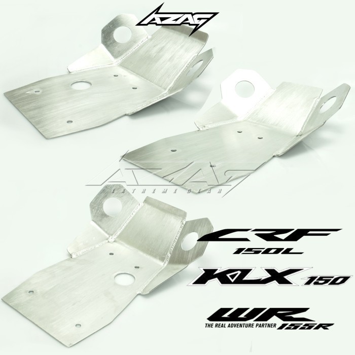 Terbatas Engine Guard Skid Plate Crf150 Klx150 Wr155 Alumunium Model Zeta Ready Stock