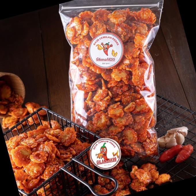 

READY STOCK EMPING MELINJO 1 KG EMPING MELINJO PEDAS MANIS EMPING MLINJO BALADO !!!!!