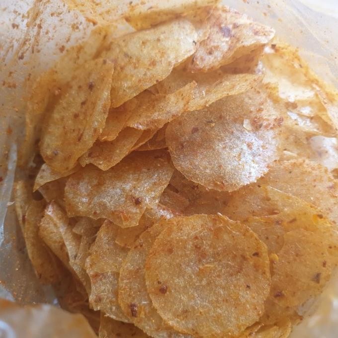 

READY STOCK KERIPIK KACA/ BELING BUMBU RUJAK 1KG !!!!!