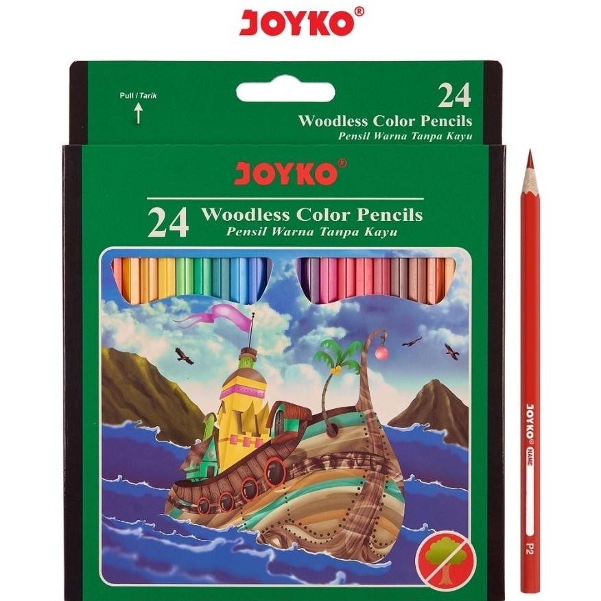 

Bisa Cod Joyko Cp-104 24 Woodles Color Pencils Pensil Warna 24 Pensil Panjang Cuci Gudang