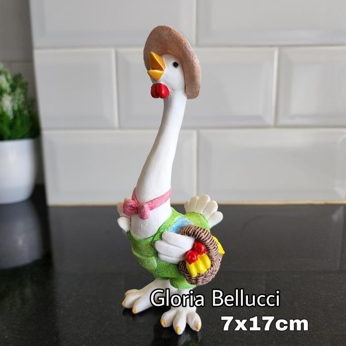 Patung Pajangan Angsa Bebek Goose Lucu Dekorasi Interior Rumah Home Limited Edition