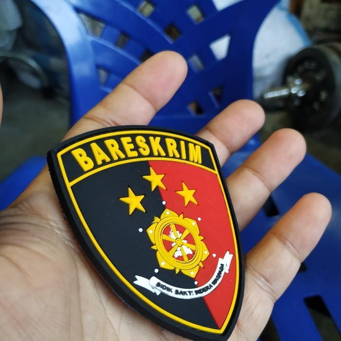 Giov Patch Rubber Bareskrim Logo 3D