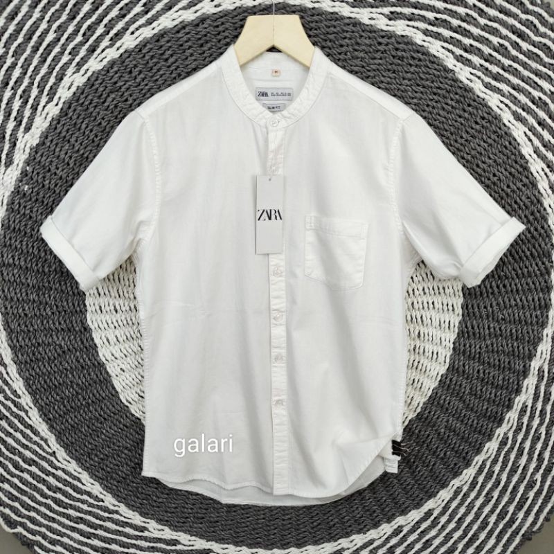 kemeja kerah Koko lengan pendek pria kemeja lengan pendek kerah Koko pria terbaru