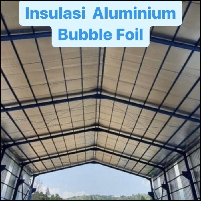 Aluminium Foil Bubble Double Peredam Panas Insulasi Atap Roll Genteng