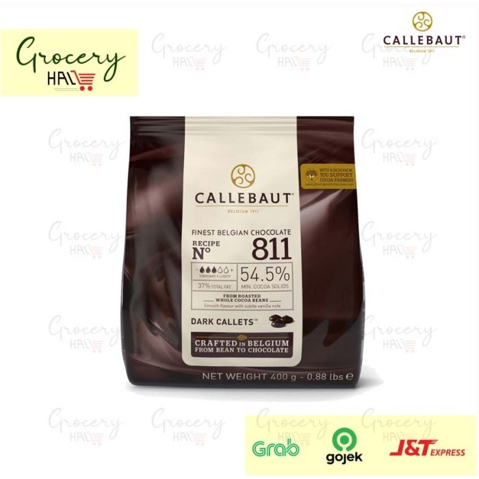 

Ready CALLEBAUT DARK CHOCOLATE COUVERTURE 54.5% ( 811 NV - 553 ) 400 GRAM