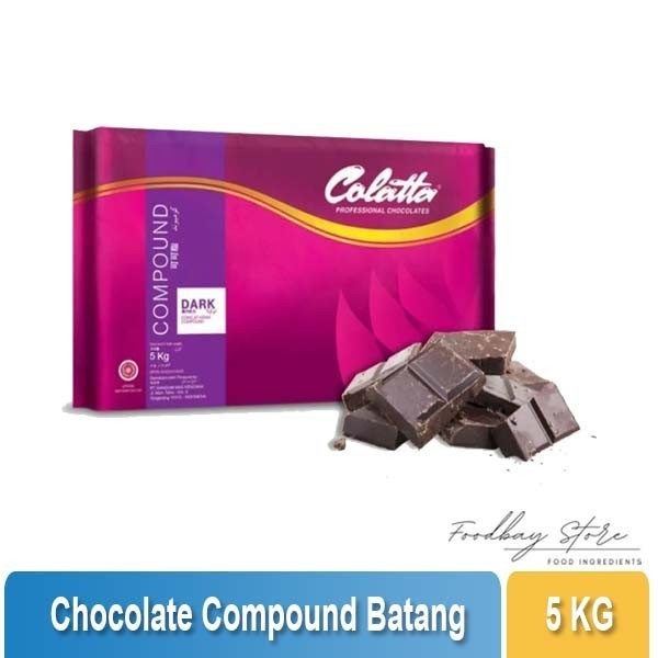 

Ready COLATTA - Chocolate Compound 5 KG [Dark Coklat Hitam, White ]