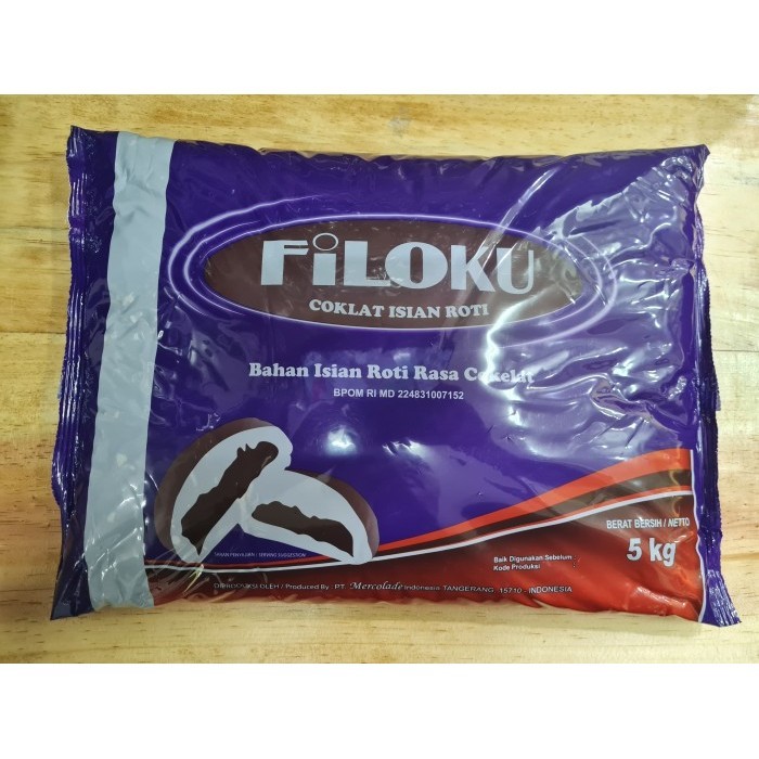 Ready FILOKU Coklat FIlling 5 kg / Selai Coklat FILOKU 5 kg