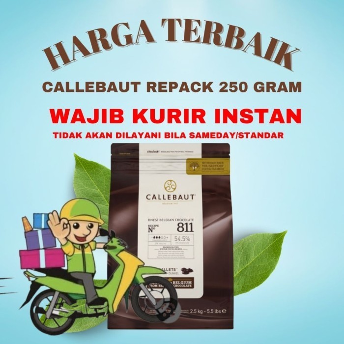 

Ready Callebaut 811 NV 54,5% 250 gram KURIR HARUS INSTAN