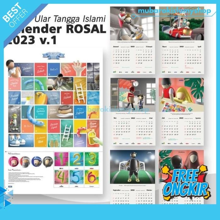 KALENDER TAHUN 2023 ISLAMI HIJRIYAH |KALENDER DINDING DAN MEJA | EKSKLUSIF