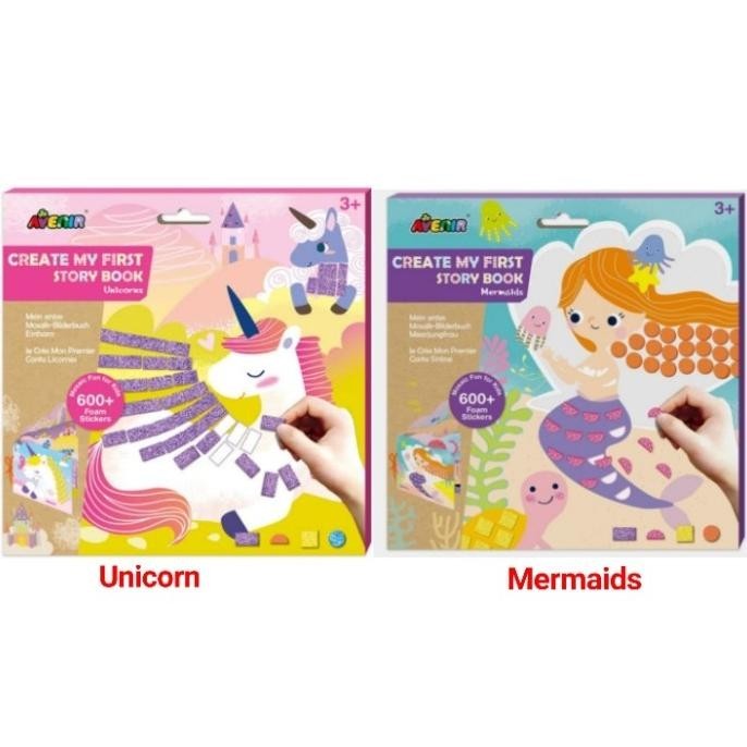 

Mainan Buat Buku Edukasi CREATE MY FIRST STORY BOOK Unicorn Mermaids