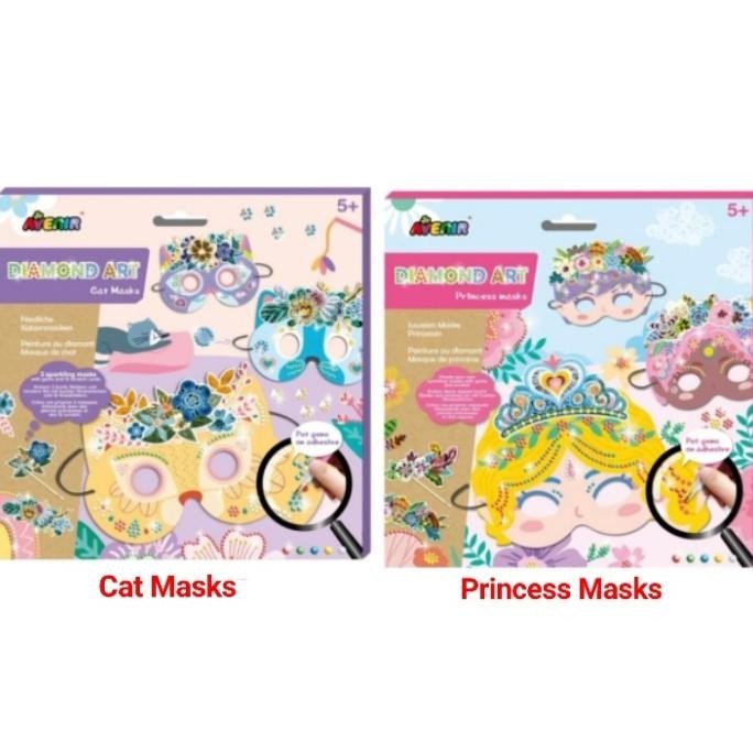 

Mainan Kreatif Membuat Topeng Avenir Diamond Art Cat Princess Masks