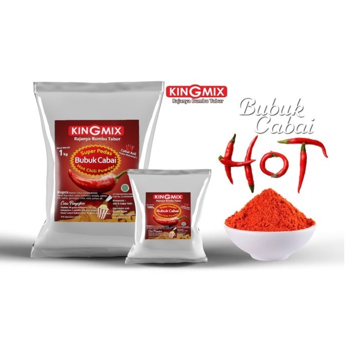

Ready Bubuk Cabai Super Pedas Kingmix 1 kg