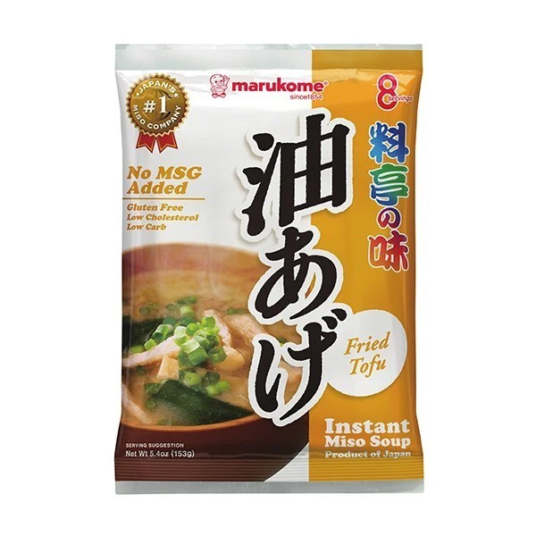 

Ready Marukome Miso Soup Fried Tofu / Ryotei No Aji 153 GR