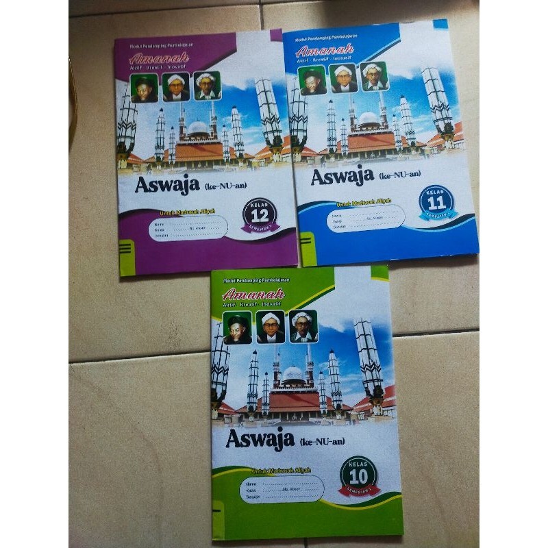 Lks Agama Aswaja Ke NU An Madrasah Aliyah Kelas 10 11 12 Semester 1