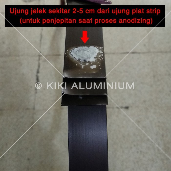 Plat Strip Aluminium 2" (5 Cm), Tbl. 1,15 Mm, Pjg. 6 Meter