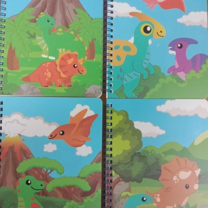 

buku notebook ring spiral a5 motif dinosaurus satuan
