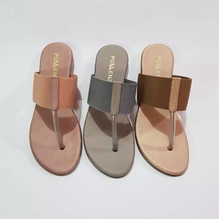 Pollenzo Teplek Jepit Flat Sandal Wanita