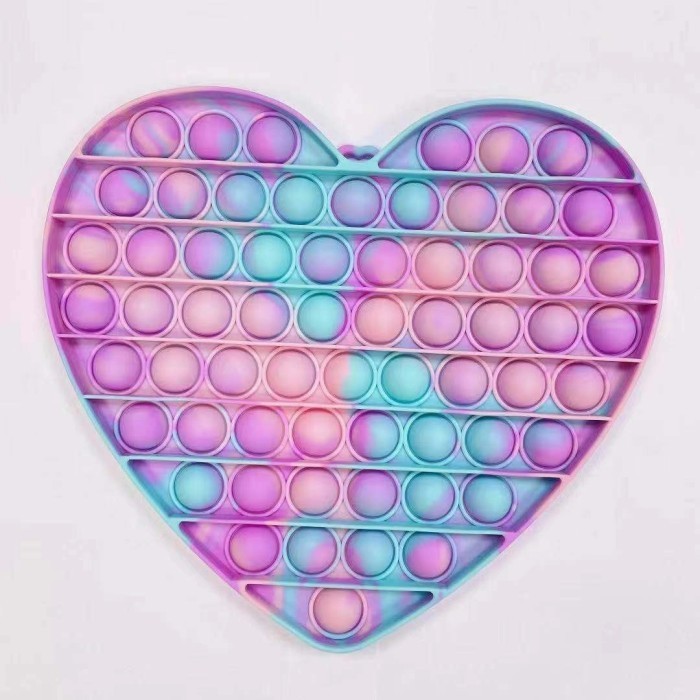 Jumbo Size Pop It Tie Dye 20 Cm Fidget Toy Pop Its Big Mainan Anak