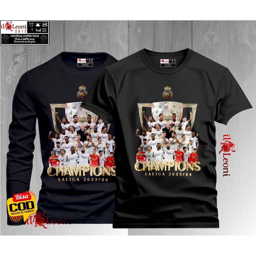 KAOS REAL MADRID JUARA/KAOS MADRID CHAMPIONS 2024 /LALIGA JUARA 2024 REAL MADRID