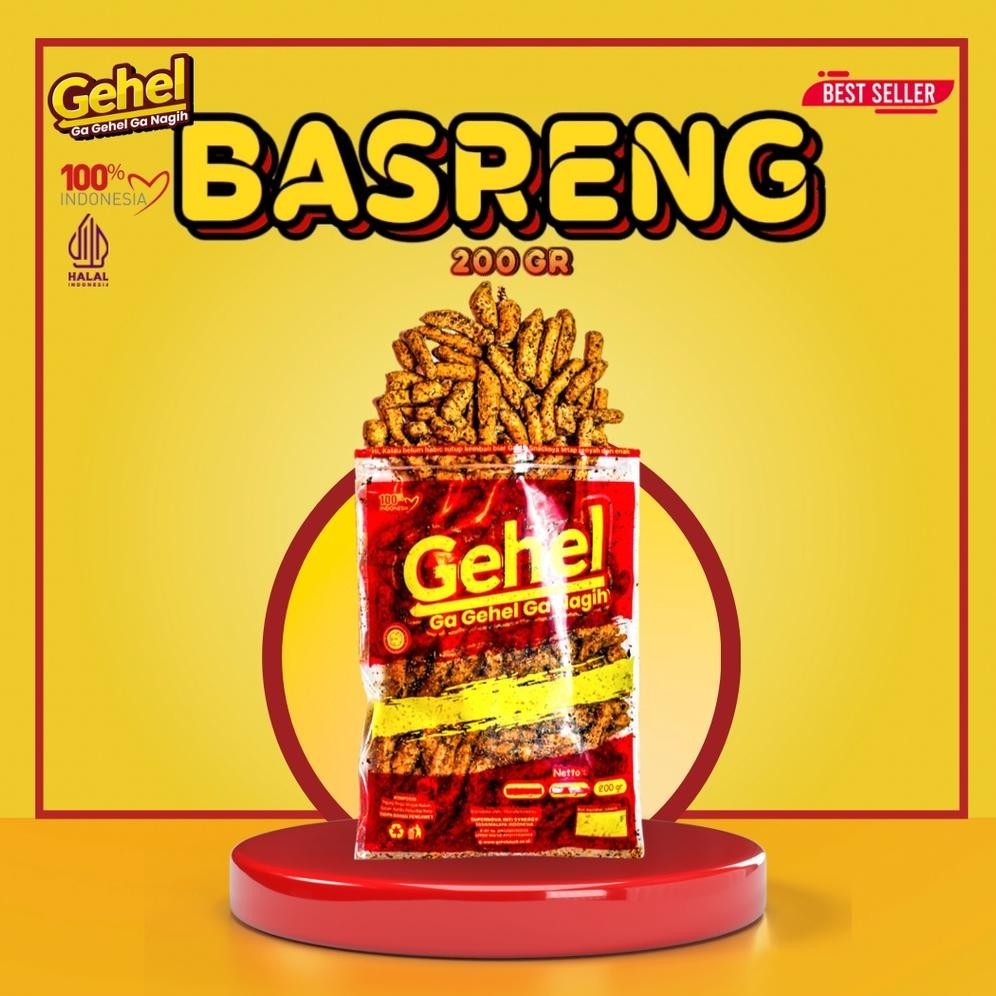 

Gehel Basreng 200Gr - Makanan Ringan