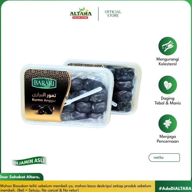

Kurma Bam Barari Premium Dates Hologram Original 600Gr