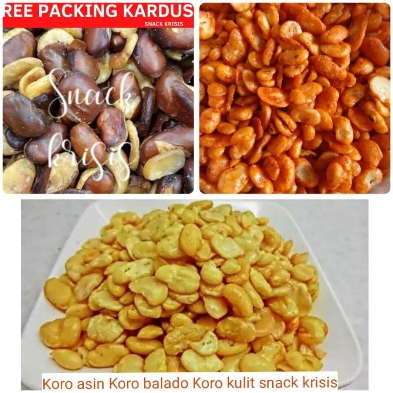 

1Kg Kacang Koro Asin Balado Kulit