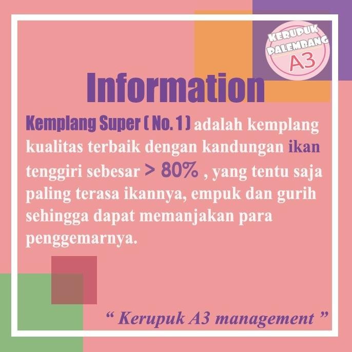 

Kemplang Mini Super Ikan Tenggiri 1 Kg