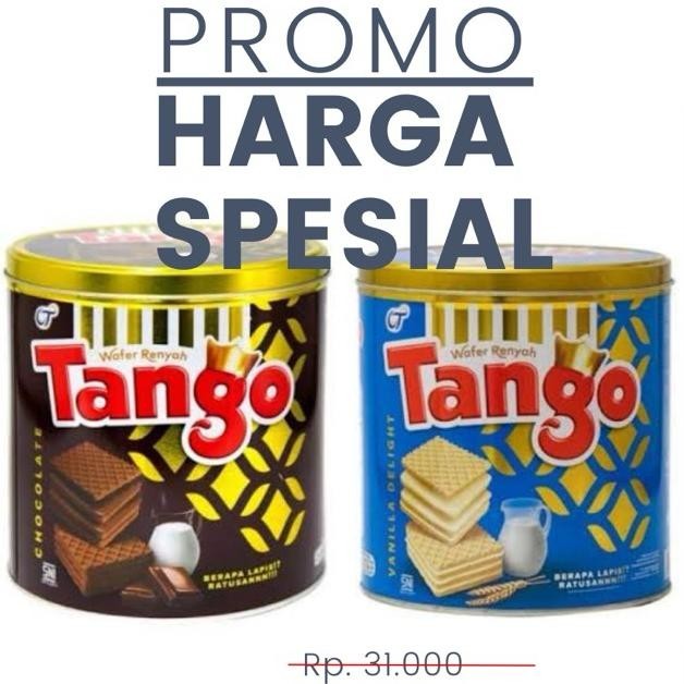 

Tango Wafer Kaleng 270Gr /Tango Wafer Coklat Kaleng 270Gr / Tango Wafer Kaleng Vanila 270 Gr