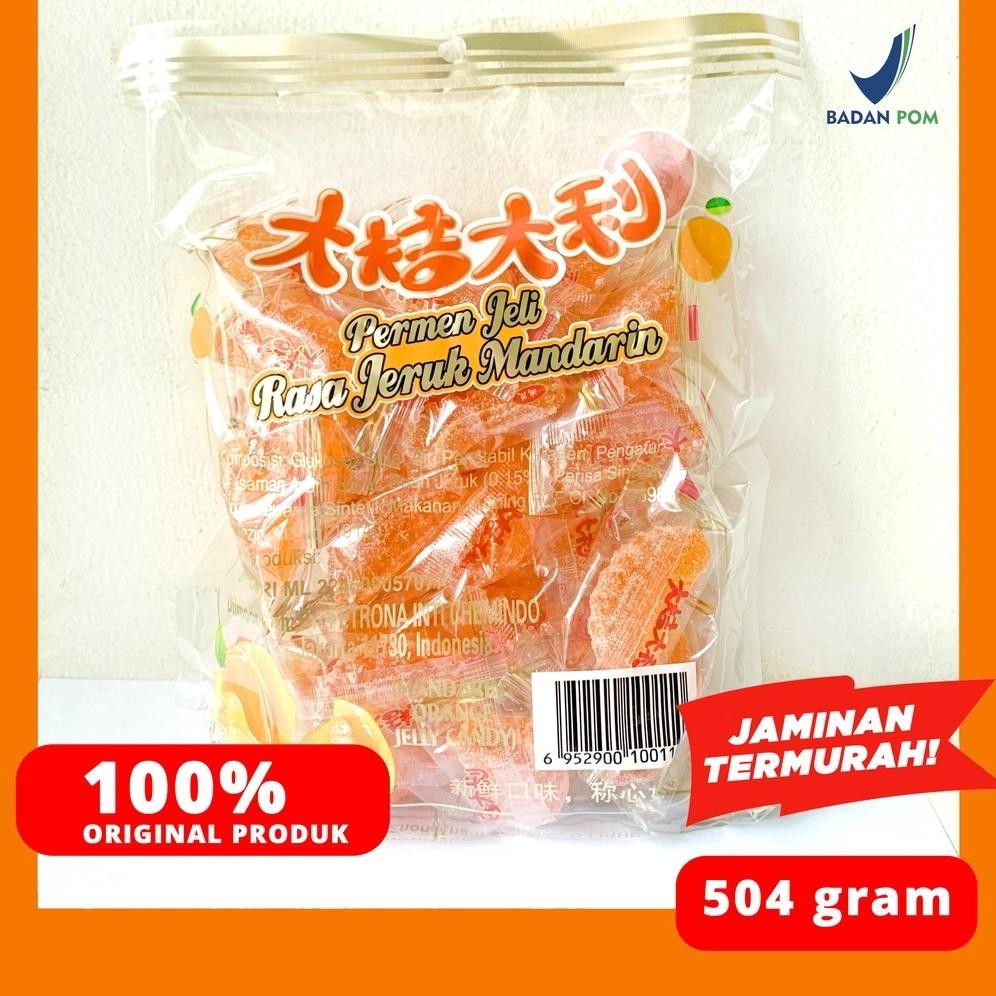 

Jeli Jeruk Permen 504Gr (Mandarin Orange Jelly Candy) Chen Liang Ji