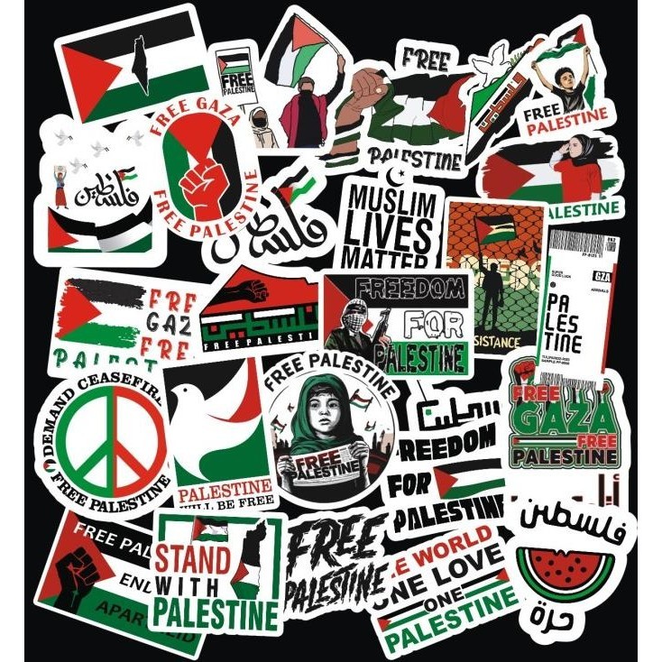 

free palestine sticker pack / palestina stiker pack / luggage sticker