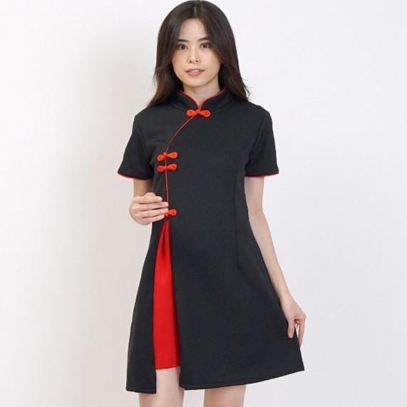 Dress Cheongsam Wanita Modern 033