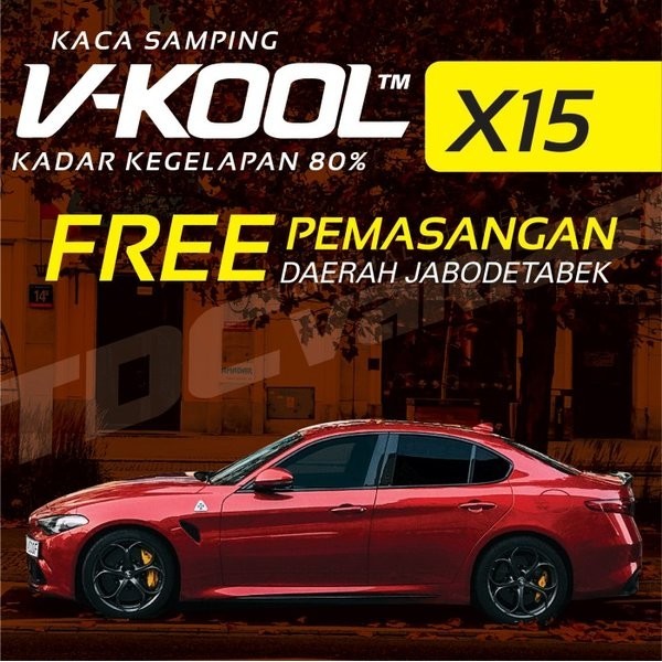 SUZUKI SPLASH V-KOOL KACA FILM MOBIL WINDOW FILM ASLI VKOOL