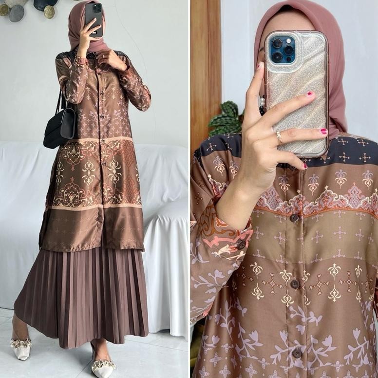 Promo Aprida Tunik Part-2 By Zalfa Outfit / Tunik Crincle Motif Sgb733