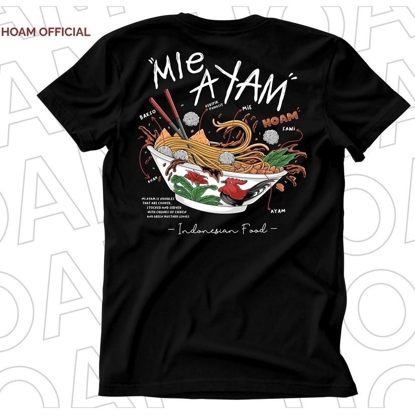 KAOS HOAM - INDONESIAN FOOD - MIE AYAM BAKSO TERJAMIN