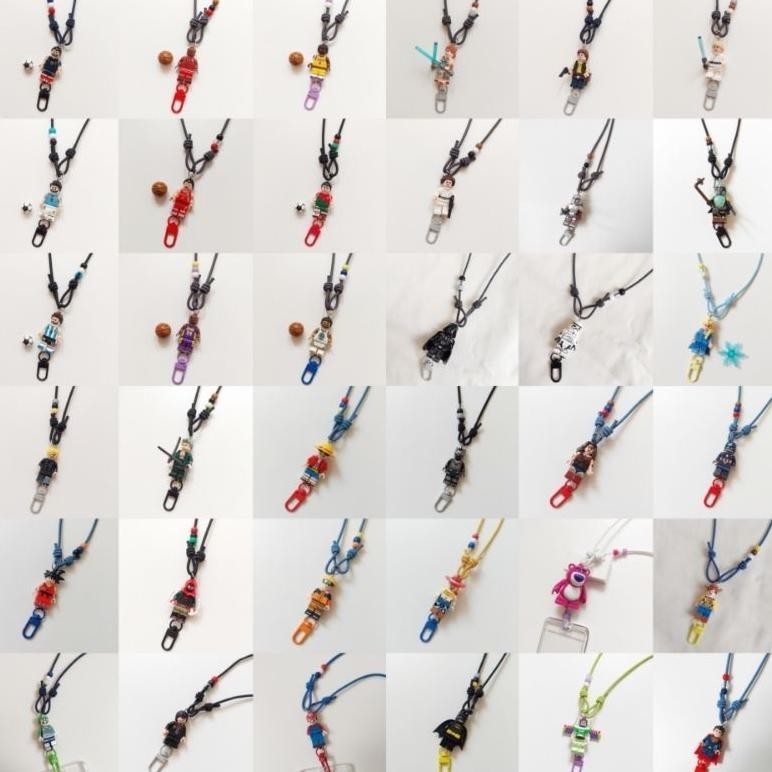 

BISA COD [Lalaluna] LANYARD LEGO | GANTUNGAN ID CARD LEGO (part 2/2) n