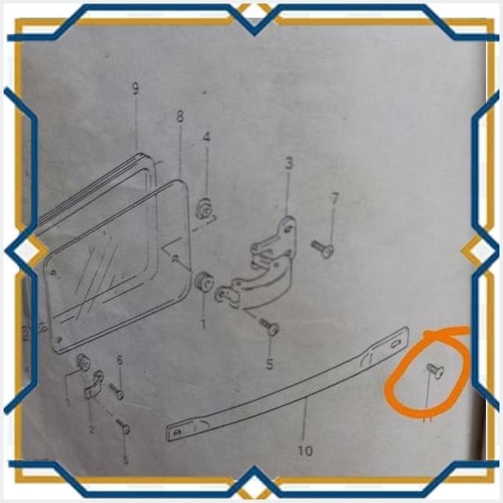 [JSM] BAUT ENGSEL PINTU KACA JENDELA JIMNY KATANA OR CARIBIAN ORIGINAL SGP