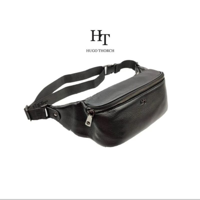 Hugo thorch Luciola waistbag bumbag pria formal original kulit asli