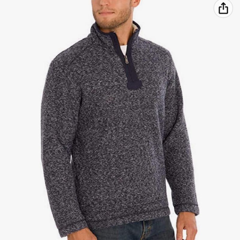 Jaket Orvis Brighton Sherpa Original New Sweater Branded Bahan Bulu Hangat Coklat