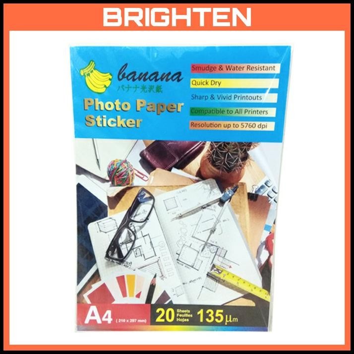 

TERBARU BANANA A4 GLOSSY PHOTO STICKER !!!!!!