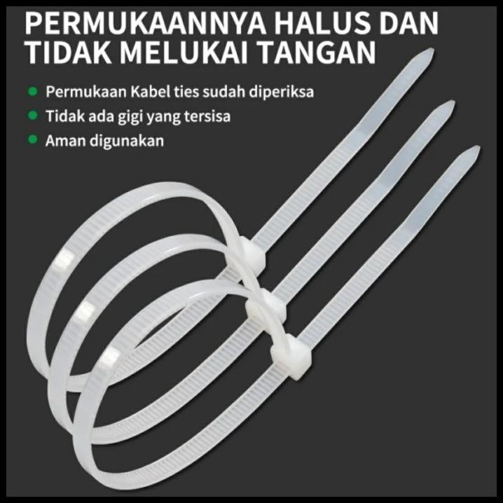 

GRATIS ONGKIR TALI TIS / KABEL TIES / CABLE TIE 30CM/30 CM (3,6 X 300MM) ISI 100 PCS !!!