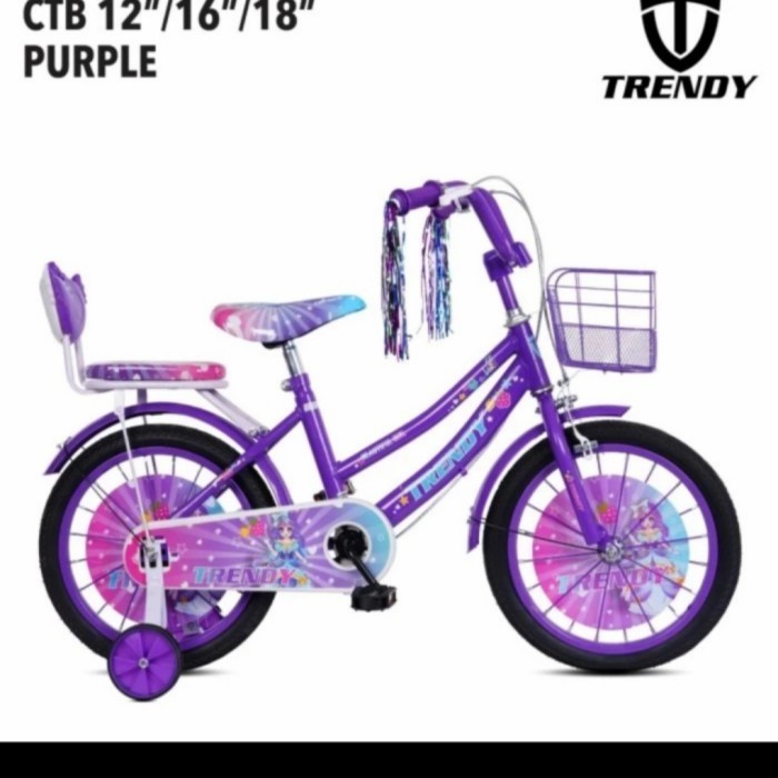 Sepeda Ni Anak Perempuan 16 Inch Trendy