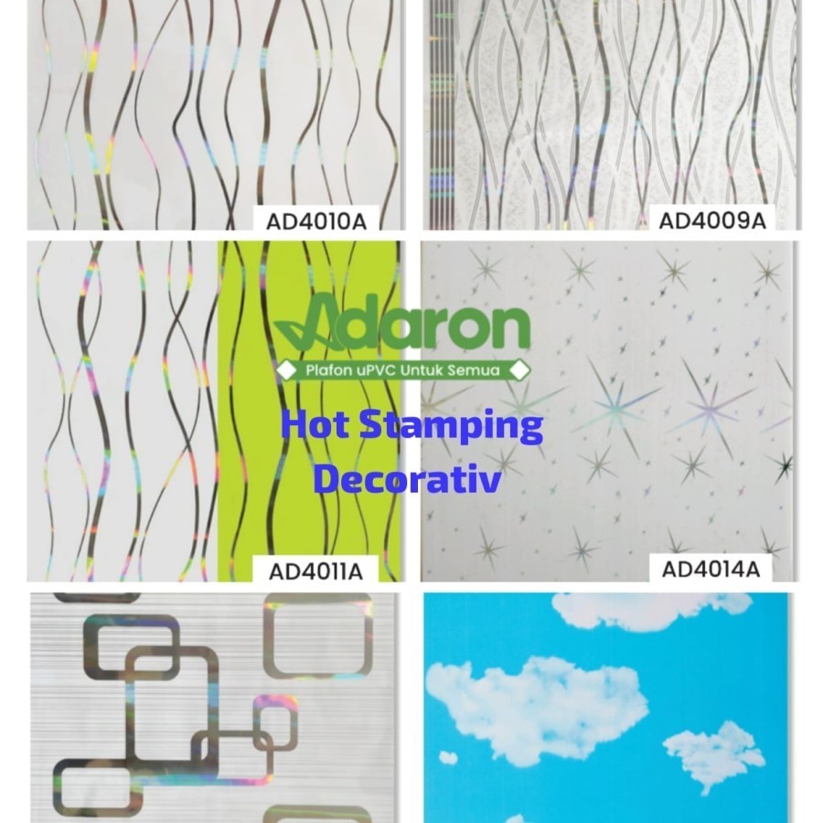 PLAFON PVC ADARON MOTIF RAINBOW