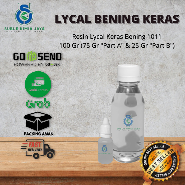 RESIN LYCAL LICAL BENING KERAS + KATALIS 100 GR